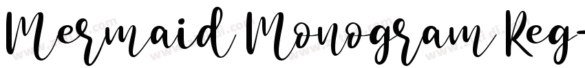 Mermaid Monogram Reg字体转换